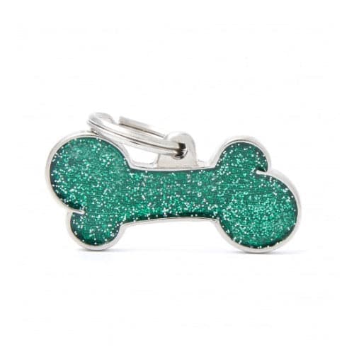 ماي فاميلي قلادة شكل عظمة لون اخضر لامع حجم كبير | متجر باندا.