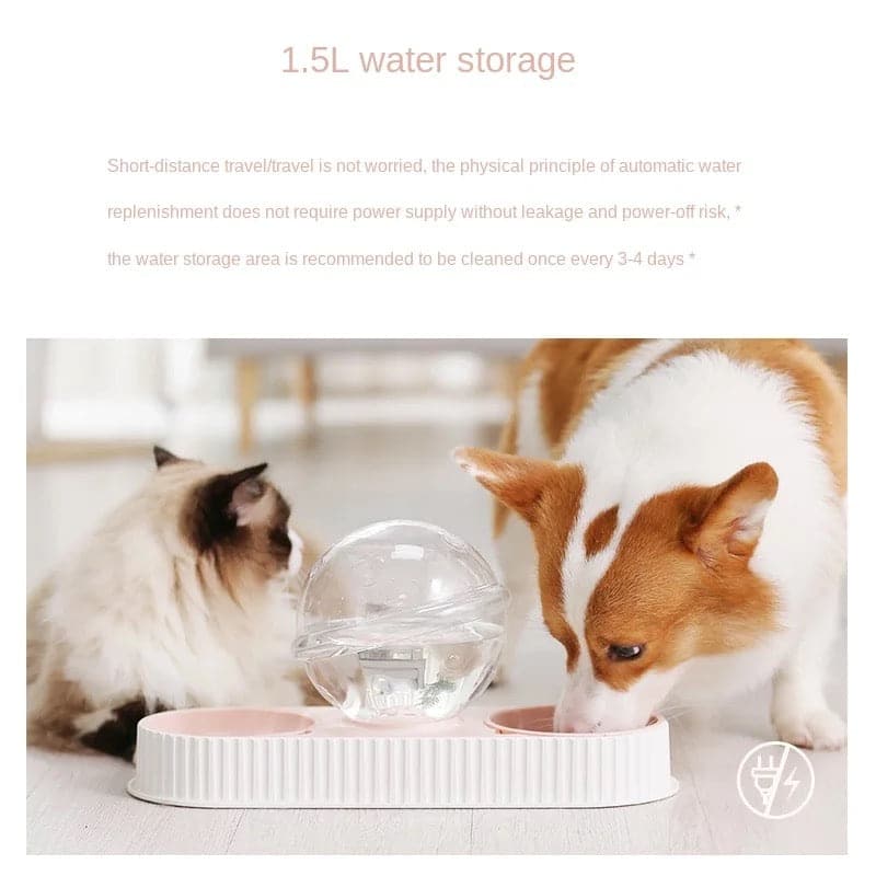 ماكلية و مشربية للقطط و الكلاب شكل كرة متعددة الالوان | متجر باندا.