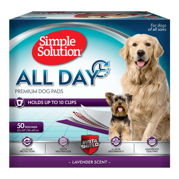 سمبل سلوشن اول داي فرش تدريب للكلاب برائحة اللافندر | متجر باندا.
