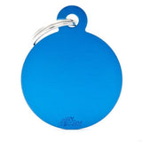 قلادة دائرية المونيوم لون ازرق | متجر باندا.