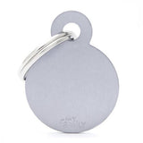 قلادة دائرية المونيوم لون فضي حجم صغير | متجر باندا.