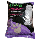 كيوتي رمل قطط بالسيليكا معطر برائحة اللافندر 9.7 كغ | متجر باندا.