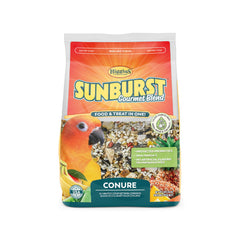Higgins Sunburst Gourmet is a food and treat mix for conures  