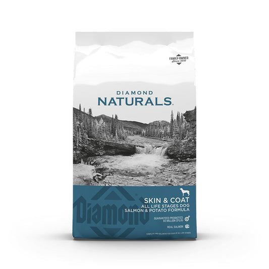 diamond naturals Dry Food For Dogs Support skin coat all life stages With salmon and Potato