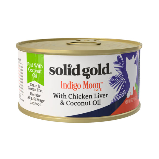 Solid Gold Indigo Moon Wet Food For Cats Chicken Liver and Coconut Oil in Gravy 85g