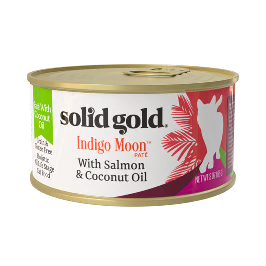 Solid Gold Indigo Moon Wet Food For Cats Salmon and Coconut in Gravy 85g