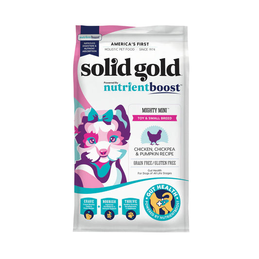 Solid Gold Mighty Mini Chicken and Chickpea & Pumpkin Dry Food For Dogs