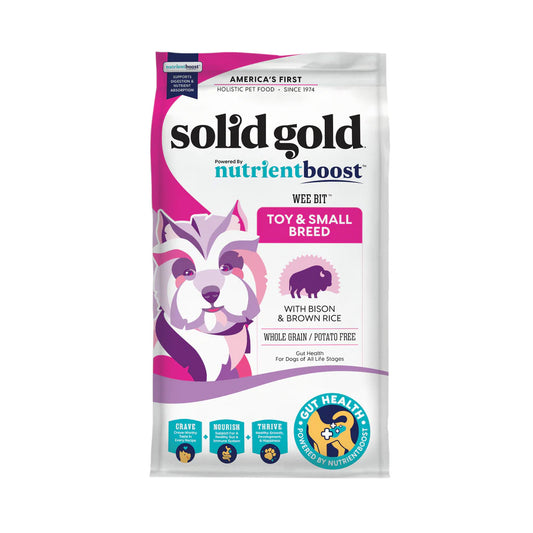 Solid Gold Wee Bit Bison & Whole Grains Dry Food For Dogs