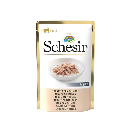 Schesir wet cat food tuna and salmon in Jelly 85 g