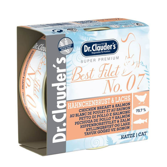 Dr. Clauders Wet food For Adult Cats With Chicken and Salmon 70g