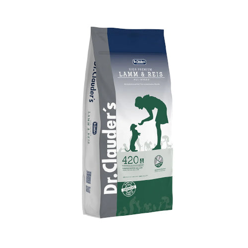 Dr. Clauders High Premium dry food for adult dogs of all breeds with digestive sensitivity with loss of appetite in lamb and rice flavor