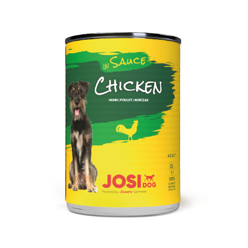 Juicy wet food for adult dogs with chicken flavor in sauce 415g