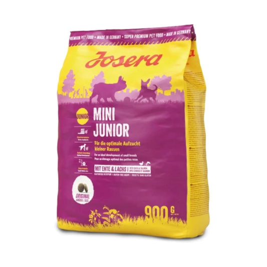 Josera Mini Junior Dry Dog Food, with Duck and Salmon, Small Breeds