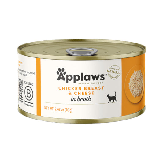 Applaws Wet Cat Food Chicken Breast With Cheese In Broth 70 g