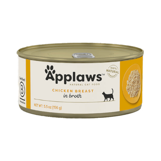 Applaws Wet Food for Adult Cats Chicken Breast in Broth 156g