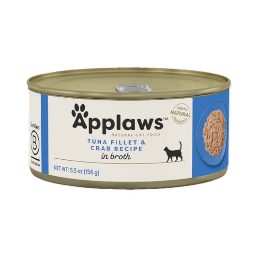 Applaws Wet Cat Food, Tuna Fillet with Crab 70 g