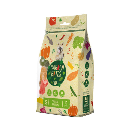 Garden Bites Veggie Friends dog treats to support dental health Small size