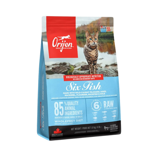 Orijen Six Fish Dry Food For Cats