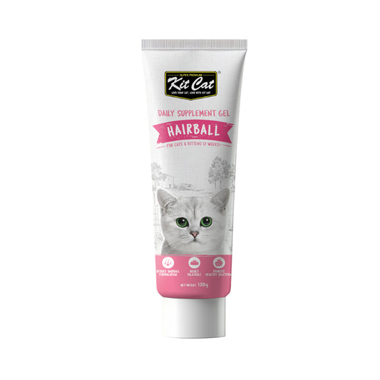 Kit Cat Gel Treat Hairball Control For Cats and Kittens 120g

