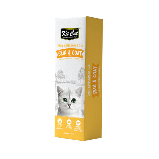 Kit Cat Gel Treat Support Skin & Coat For Cats and Kittens 120g
