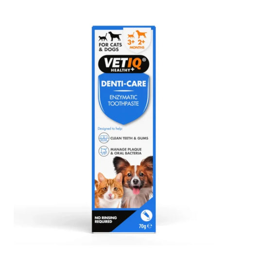 VetIQ Denti-Care Enzymatic Toothpaste for Cats and Dogs 70g