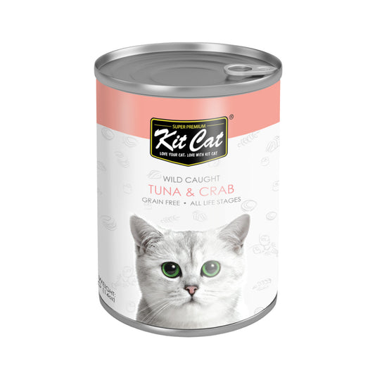 Kit Cat Wet Food For Cats With Tuna and Crab 400g