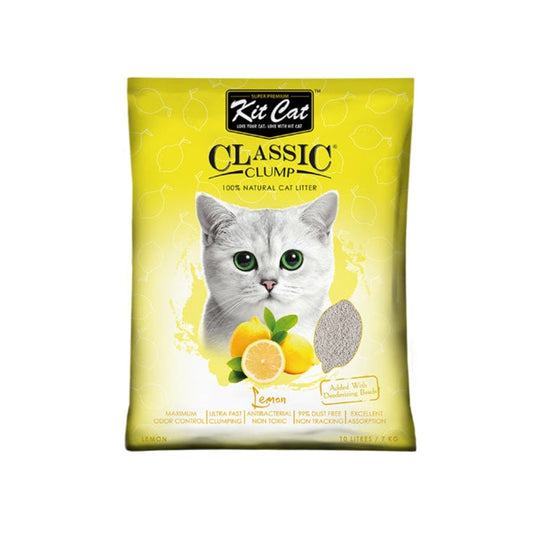 KitCat classic litter for cats with the scent of lemon