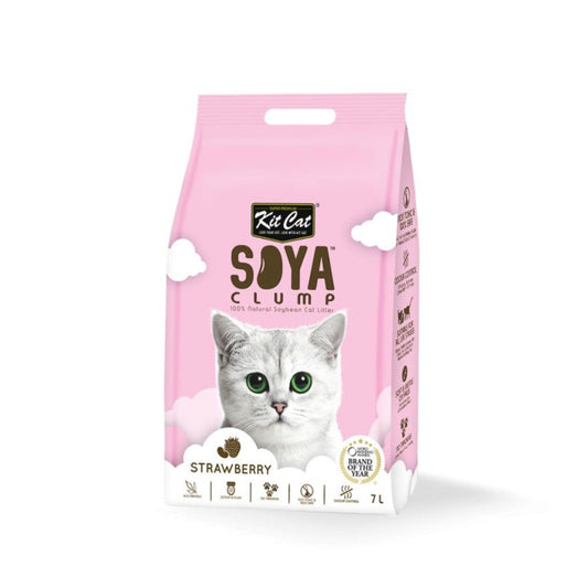 Kit Cat 100% Natural Biodegradable Soybean Litter, Strawberry, 7L