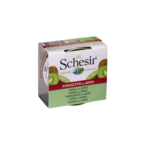 Schesir canned tuna with kiwi wet food for cats 75 g