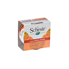 Schesir wet food for adult dogs chicken and papaya 150 g