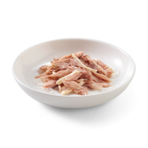 شيزر طعام رطب تونة مع شرائح الدجاج للقطط 85 جرام