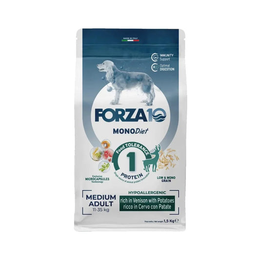 Forza10 Monodiet Dry Food For Adult Medium in Venison With Potatoes