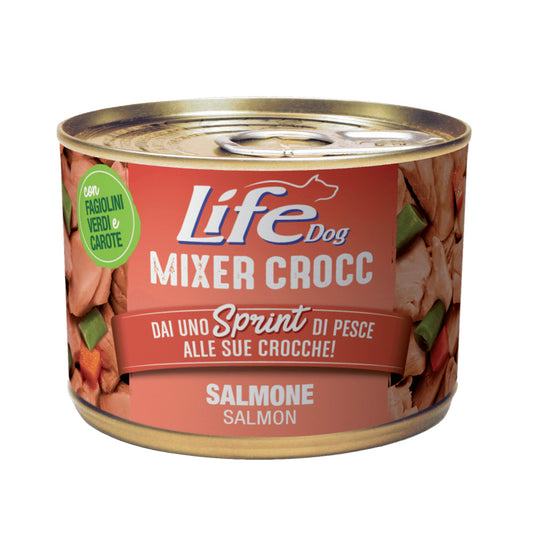 Life Dog Wet Dog Food Mixer Crocc Salmon with Green Beans and Carrots 150g