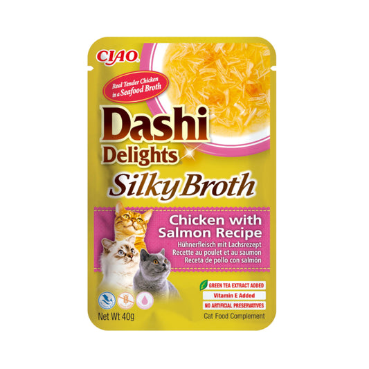 INABA Dashi Delight Cat Complement Wet food With Chicken and Tuna in Broth 40g