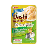 INABA Dashi Delight Cat Complement Wet food With Chicken and Tuna With Scallop Flakes 40g