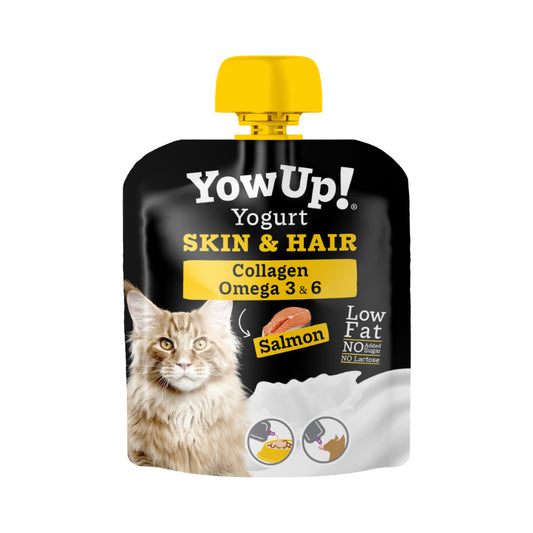 Yowup Yogurt Snack For Cats Rich in Omega 3&6 in Salmon 85g