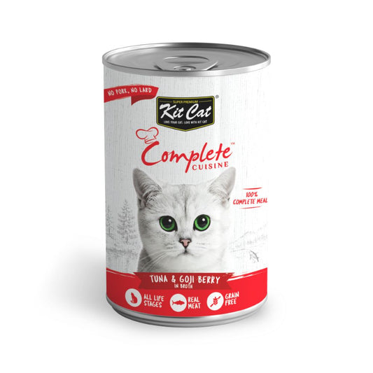 Kit Cat Cats Complete Cuisine Wet Food with Tuna and Goji Berries in Broth 150 g 