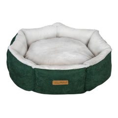 فيلاين قو سرير دائري للقطط والكلاب لون اخضر.