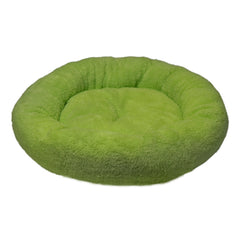 فيلاين قو بلش سرير دائري للقطط والكلاب لون اخضر.