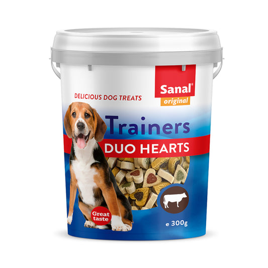 Sanal Trainers Duo Hearts Training Treats For Dogs 300g