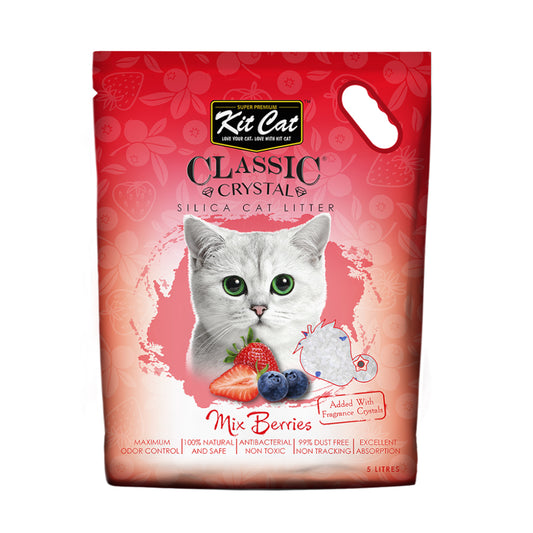 Kit Cat Classic Crystal Mixed Berries Cat Litter 5L