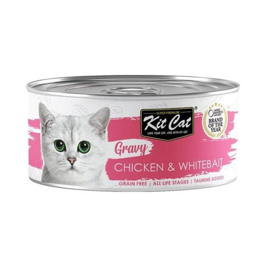 KitCat cat wet food gravy chicken and whitebait 70 g