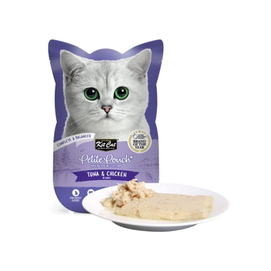 Kit Cat Petite Pouch Wet Cat Food With Tuna And Chicken 70g