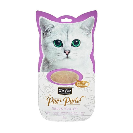 Kit Cat Puree Snack, Tuna & Scallop, 60g