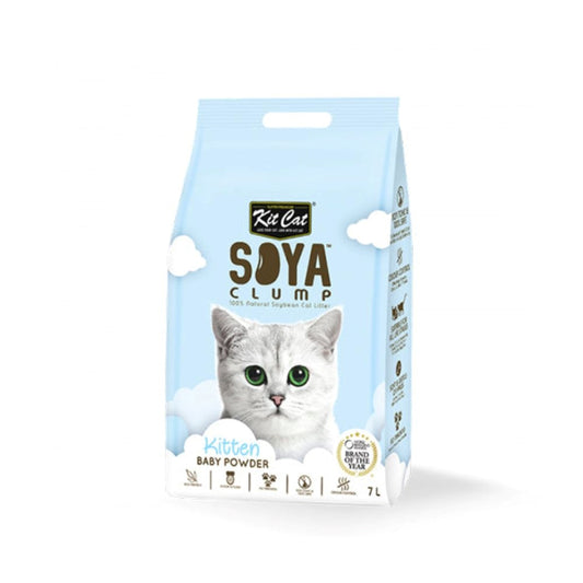 Kit Cat 100% Natural Biodegradable Soybean Litter, Kitten Baby Powder, 7L