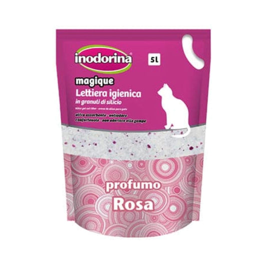 Inodorina is a Fragrant Crystal Litter with the Scent of Blossom Powder