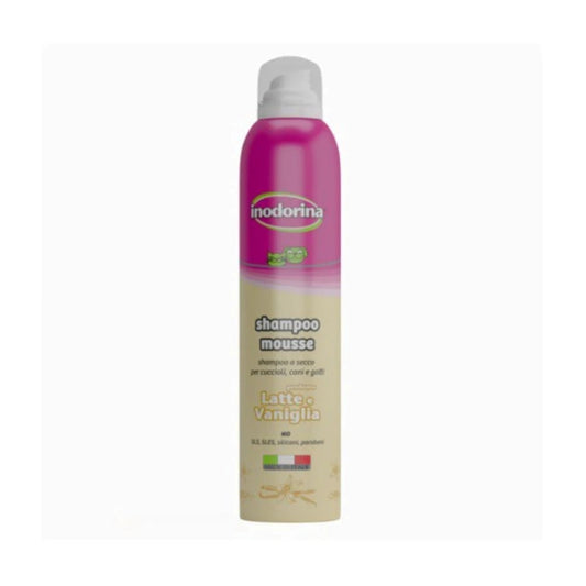 Inodorina Dry Shampoo for Cats and Dogs, Vanilla 300 ml