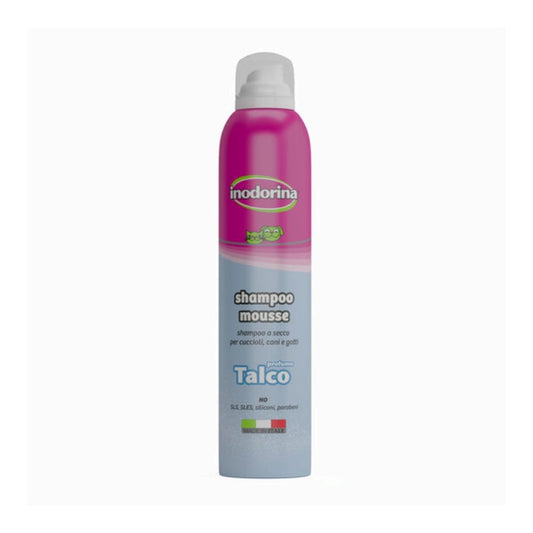 Inodorina Dry Shampoo for Cats and Dogs, Talc 300 ml