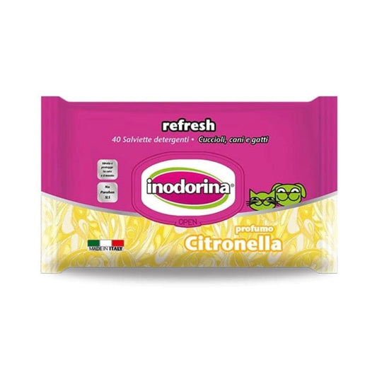 Inodorina Refresh Extra Lemon Wipes, 40 Pieces, 20*30 cm