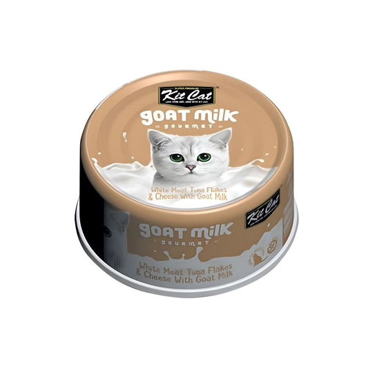 KitCat Wet Food with White Meat Tuna & Cheese with Goat Milk 70 g